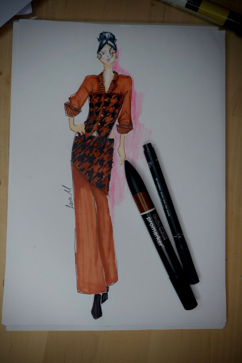 CATWALK FASHION FIGURE TEMPLATE