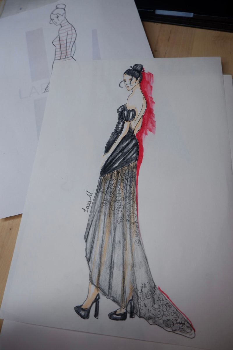 1/4 VIEW FASHION FIGURE TEMPLATE