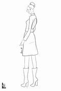 1/4 VIEW FASHION FIGURE TEMPLATE