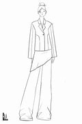 STANDING FASHION FIGURE TEMPLATE