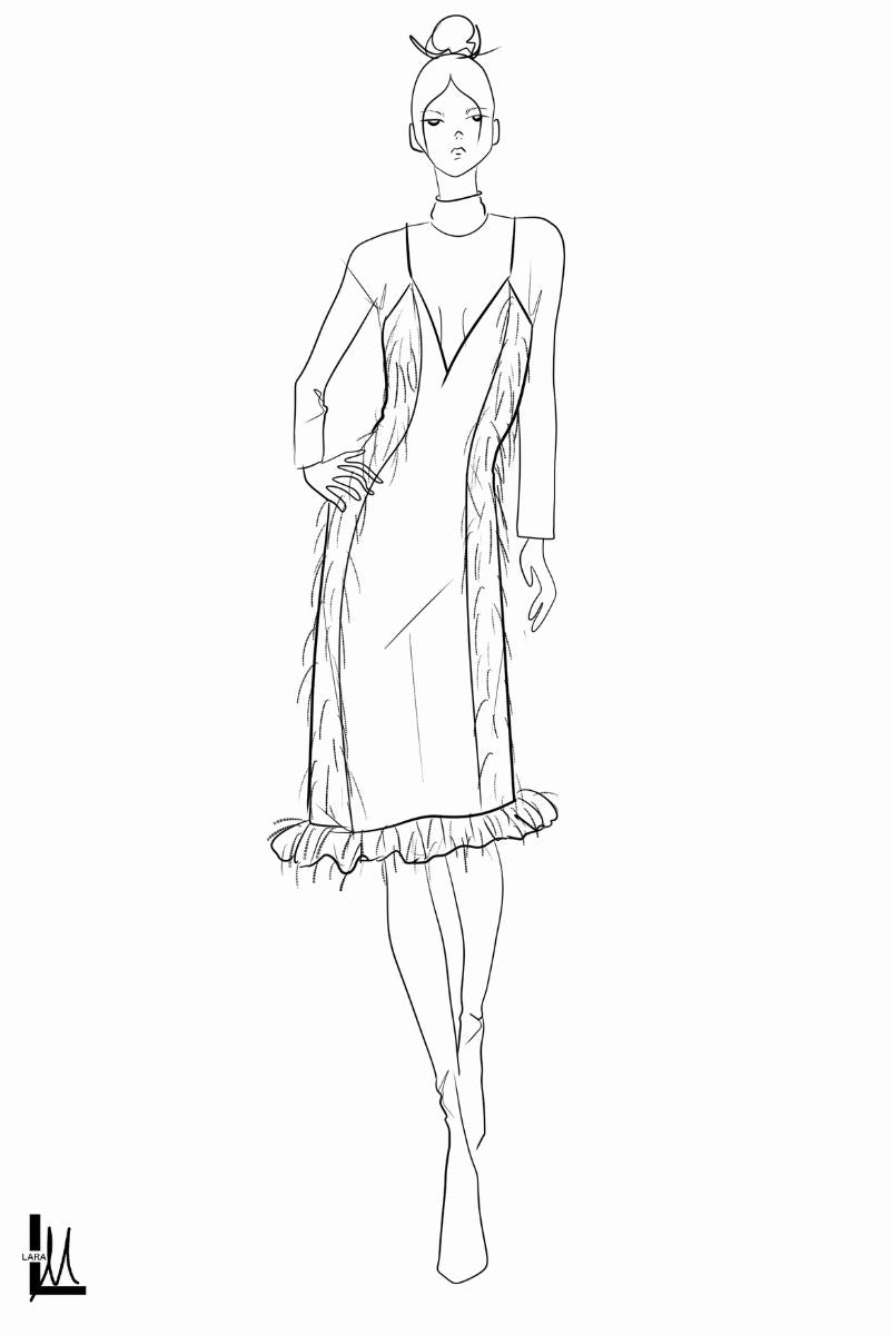 CATWALK FASHION FIGURE TEMPLATE